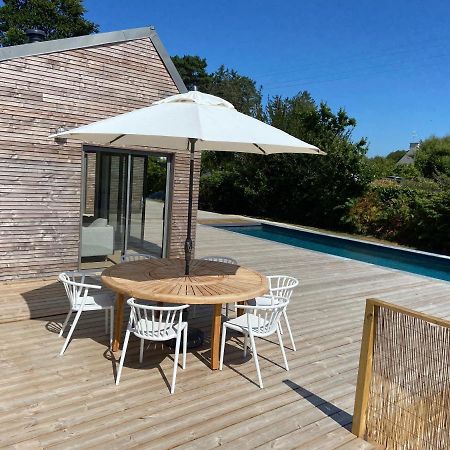 Magnifique villa avec piscine, à 5 min des plages Landunvez Esterno foto