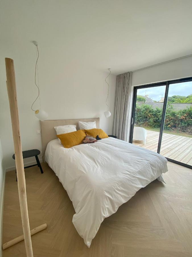 Magnifique villa avec piscine, à 5 min des plages Landunvez Esterno foto